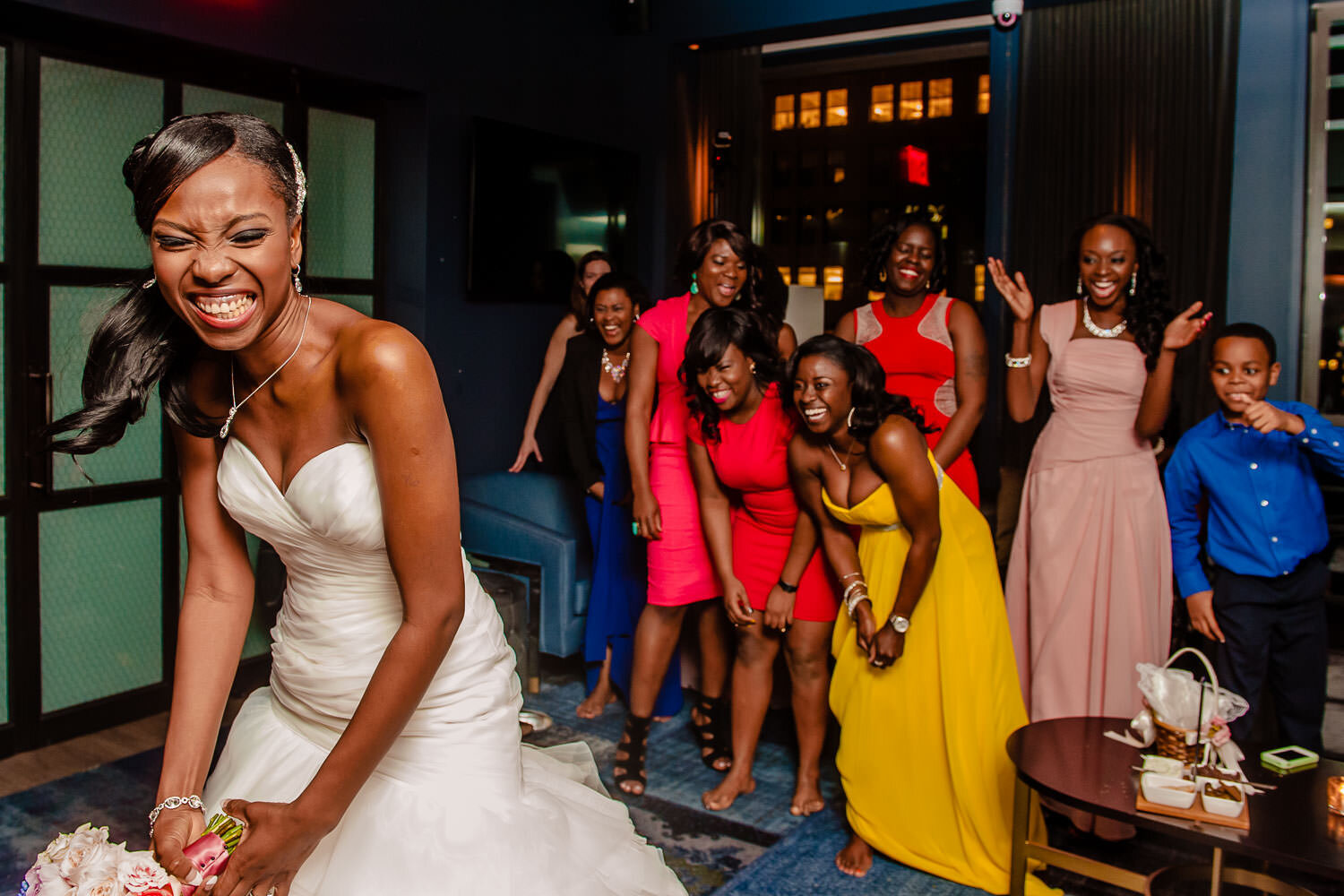 Bouquet toss fun