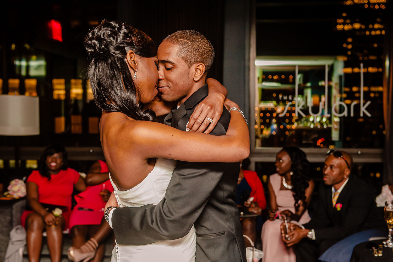 Bride and groom first dance