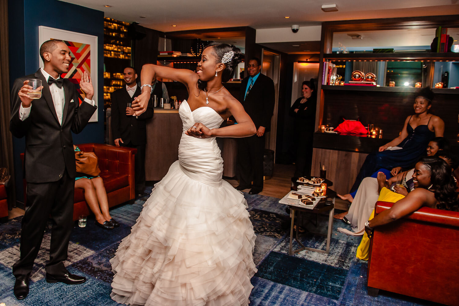 Bride and Groom dance