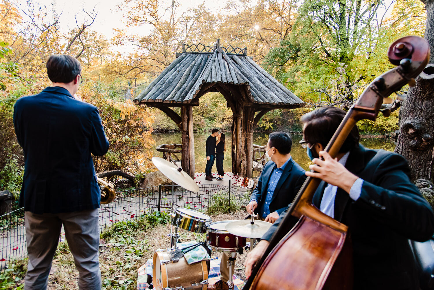 Central Park Wedding Proposal in Wagner Cove