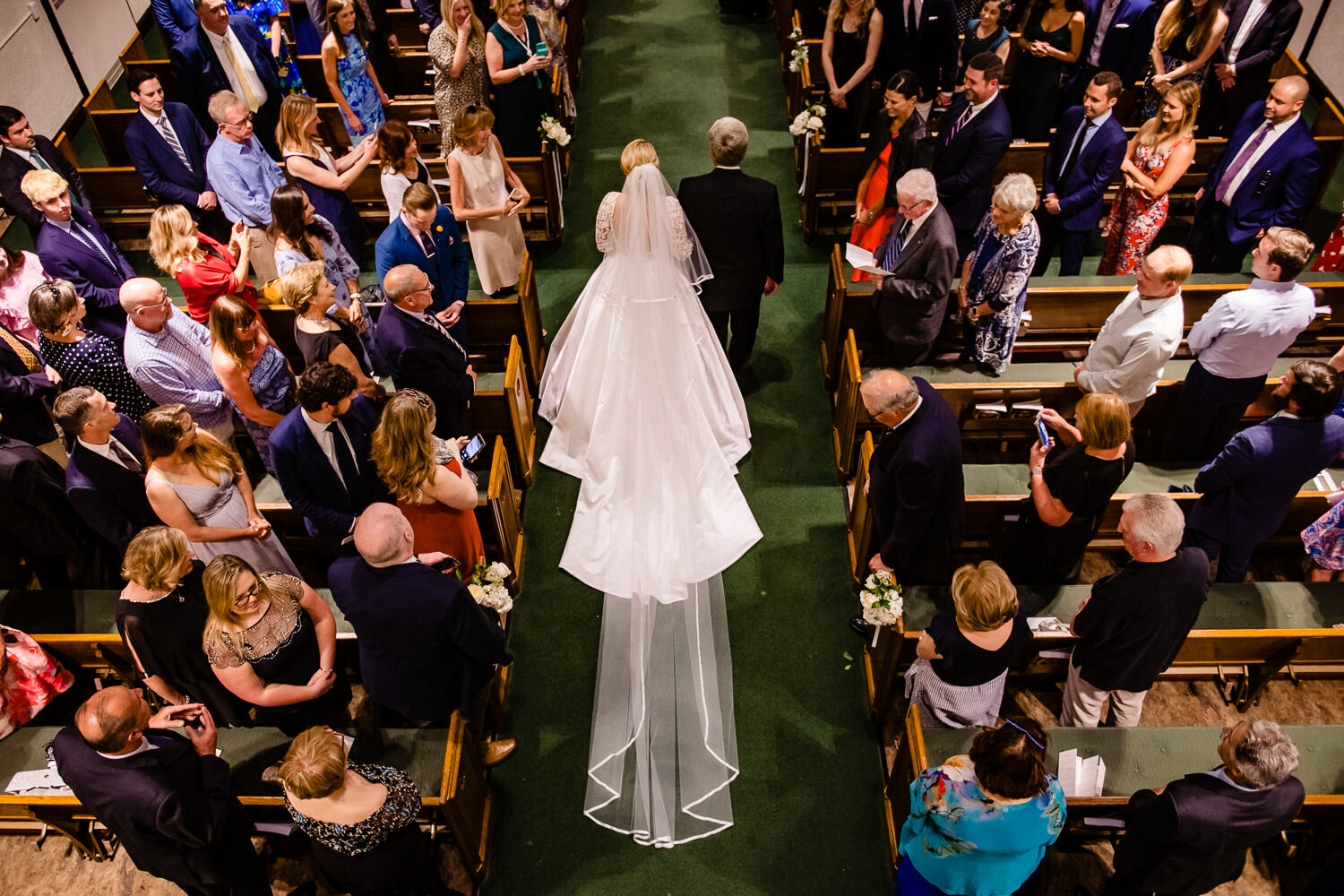 Wedding ceremony at St. Margaret's Church in Pearl River, NY