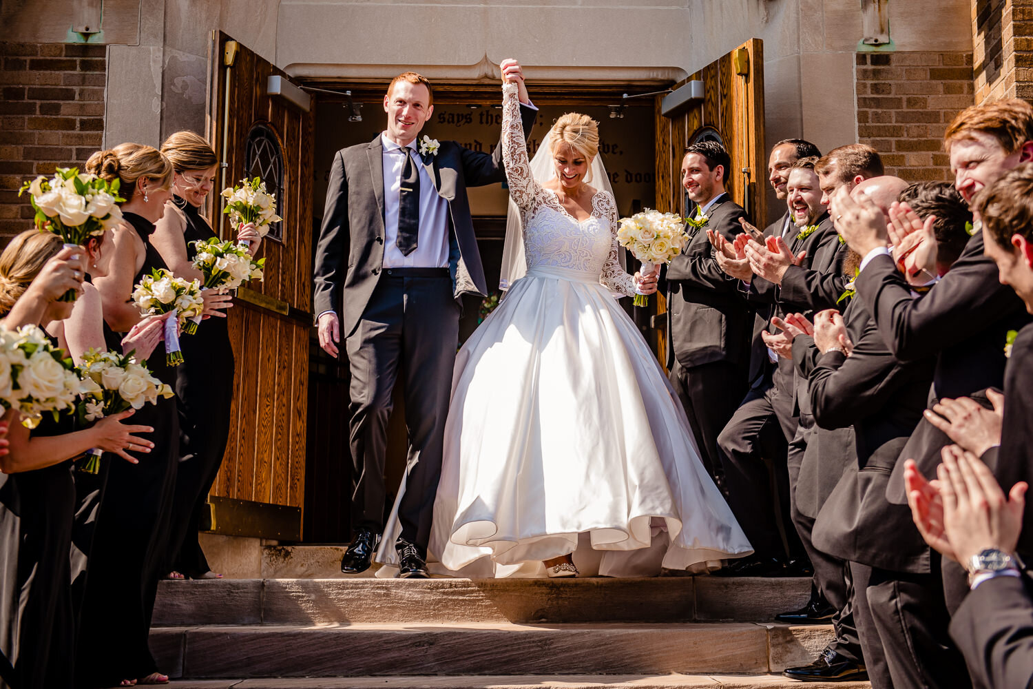 Wedding ceremony at St. Margaret's Church in Pearl River, NY