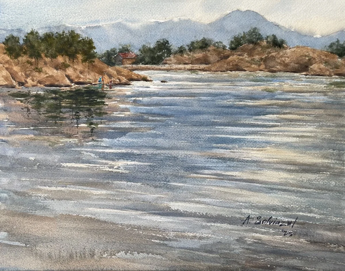 Wet Morning at Mary's Lake - $900
