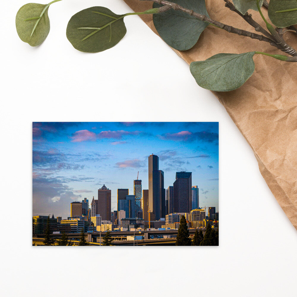 Seattle Skyline: Standard Postcard