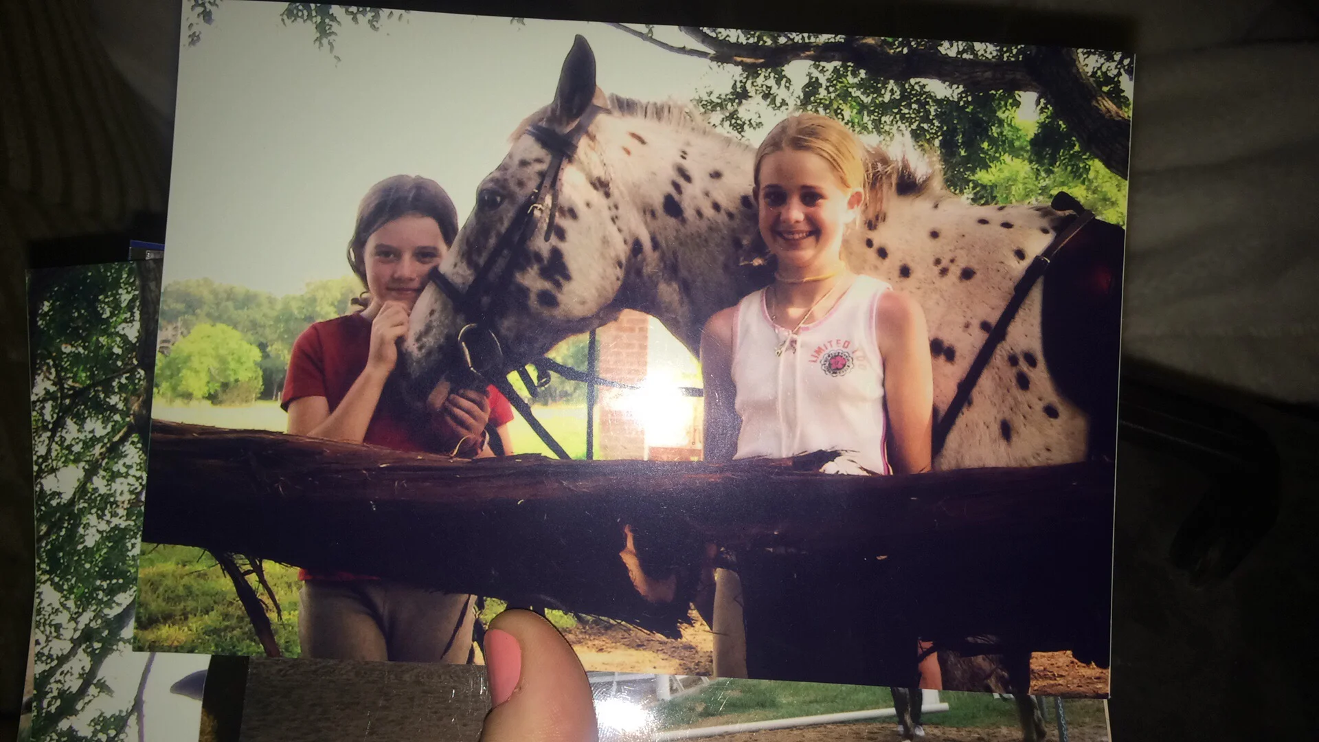 The theme of me looking like a toad and Erin smiling beautifully began when we, including Apple, were practically fetuses.