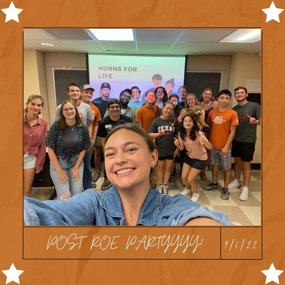 We love our Pro-Life Longhorns! Thank you for coming to our celebration! We look forwards to seeing everyone next week!🎉