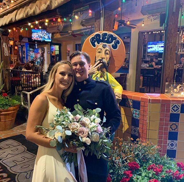 Congratulations 🍾 to @taylorbrookequeen and @martyn_d_green for celebrating your love at Fred&rsquo;s this weekend. We are posting these now because Taco Tuesday is your favorite day of the week. 🥰 Had the best time hosting you guys 🥳
If you want 