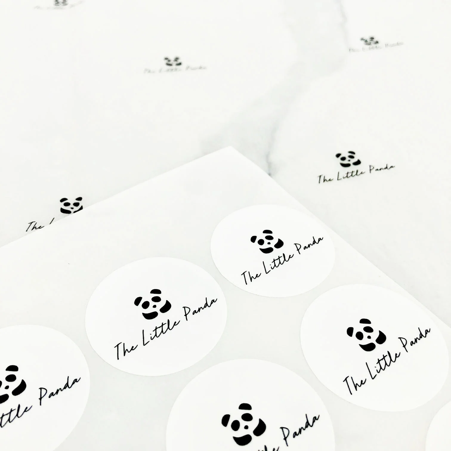 The Little Panda Branded Stickers & Tissue Paper