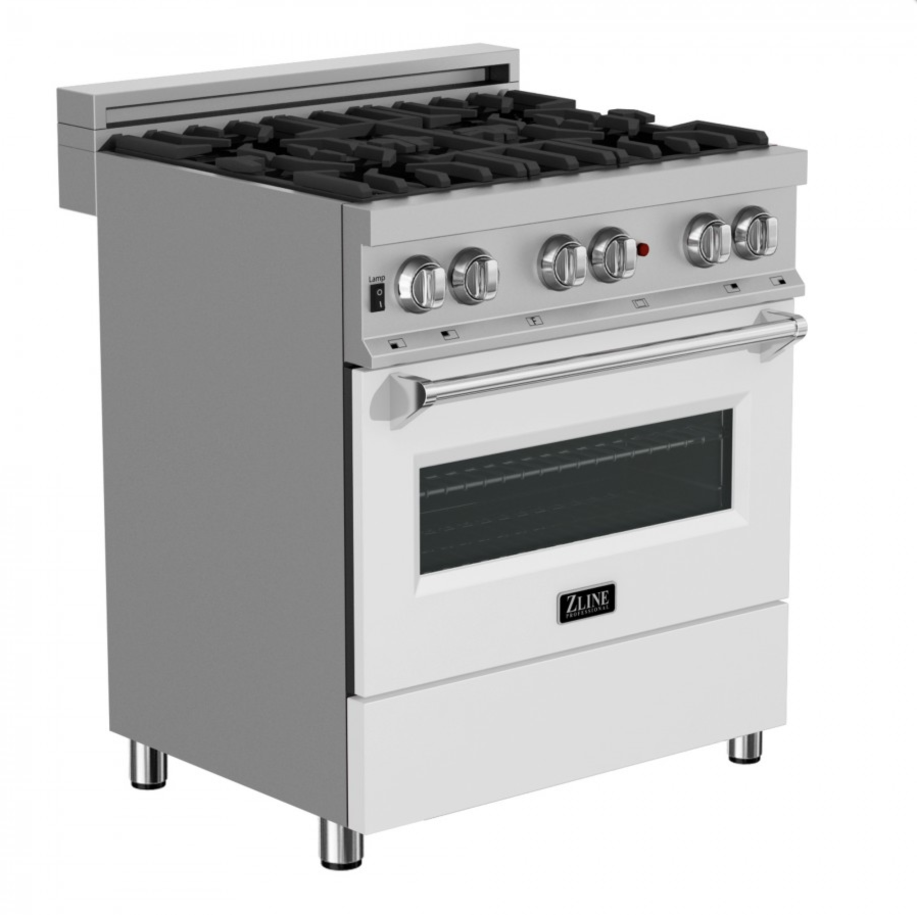 ZLINE’S DUAL FUEL RANGE ALLOW TO EASY CUSTOMIZATION WITH REMOVABLE COLORED PANELS.