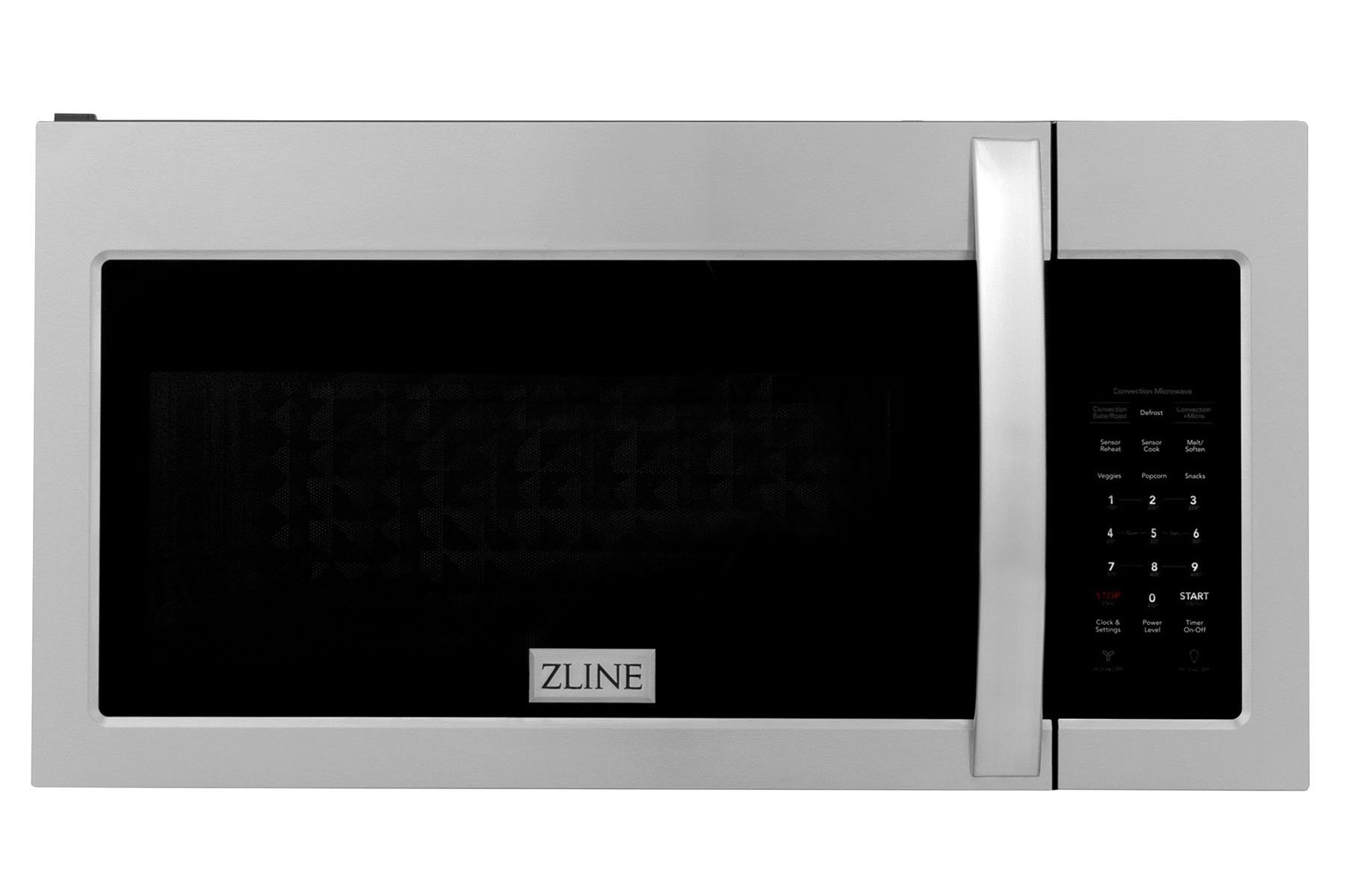 ZLINE Over the Range Convection Microwave Oven in Stainless Steel with Modern Handle and Sensor Cooking 