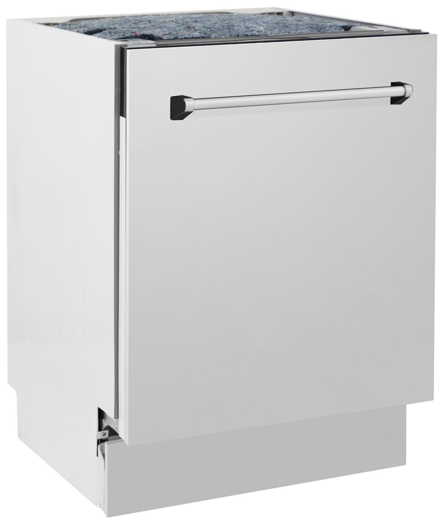 ZLINE 24" Top Control Tall Tub Dishwasher in Custom Panel Ready with Stainless Steel Tub and 3rd Rack (DWV-24) (304 Stainless Steel) 