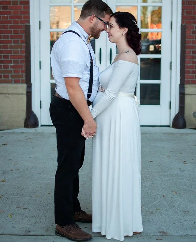 One of the top moments of the day was just after the ceremony, when we snuck away for pictures and I heard so much love and excitement in the groom's voice when he called his wife &quot;Mrs. Murphy&quot; for the first time.❤️⁠
⁠
.⁠
.⁠
.⁠
.⁠
#eugenewe