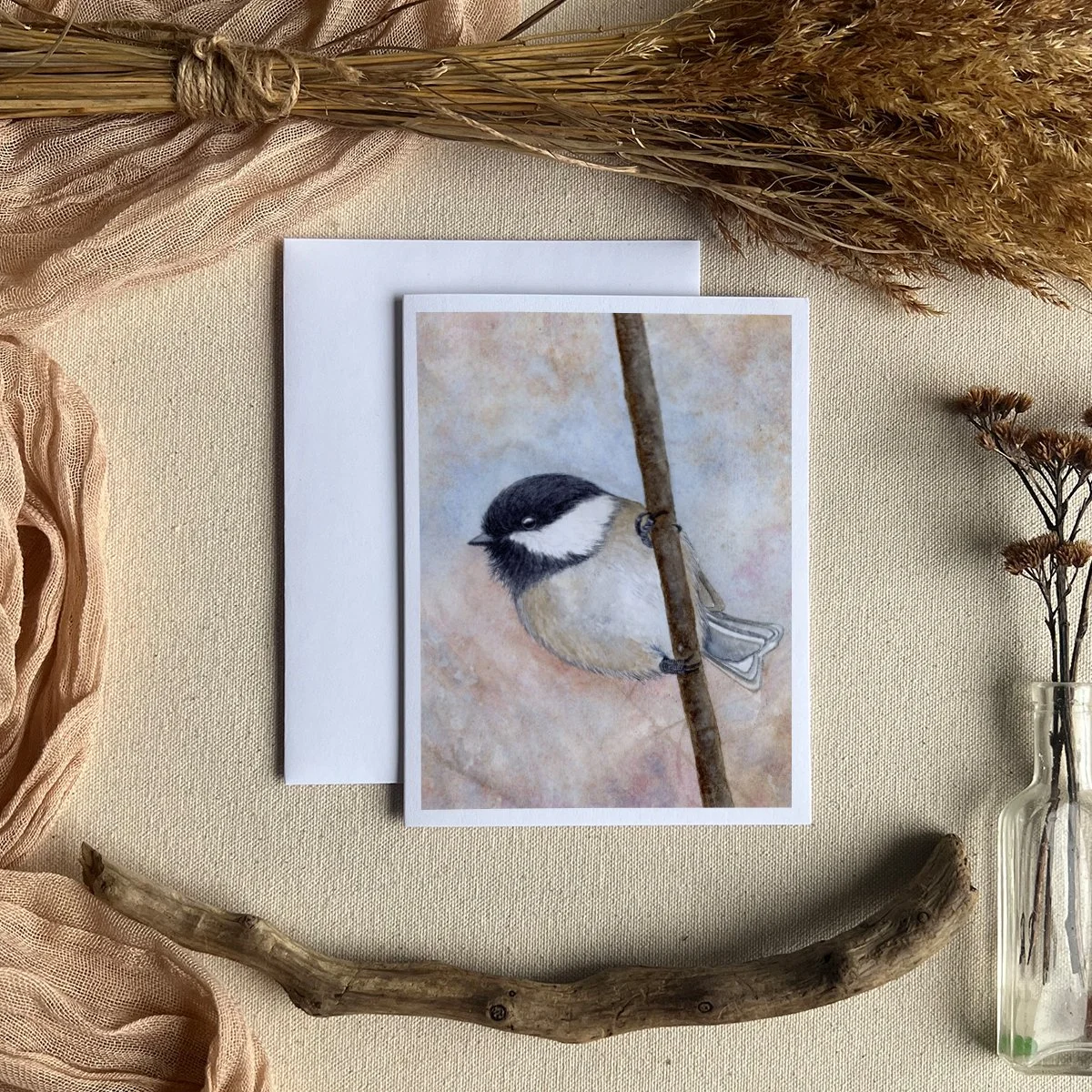 | AUTUMN CHICKADEE | GREETING CARD