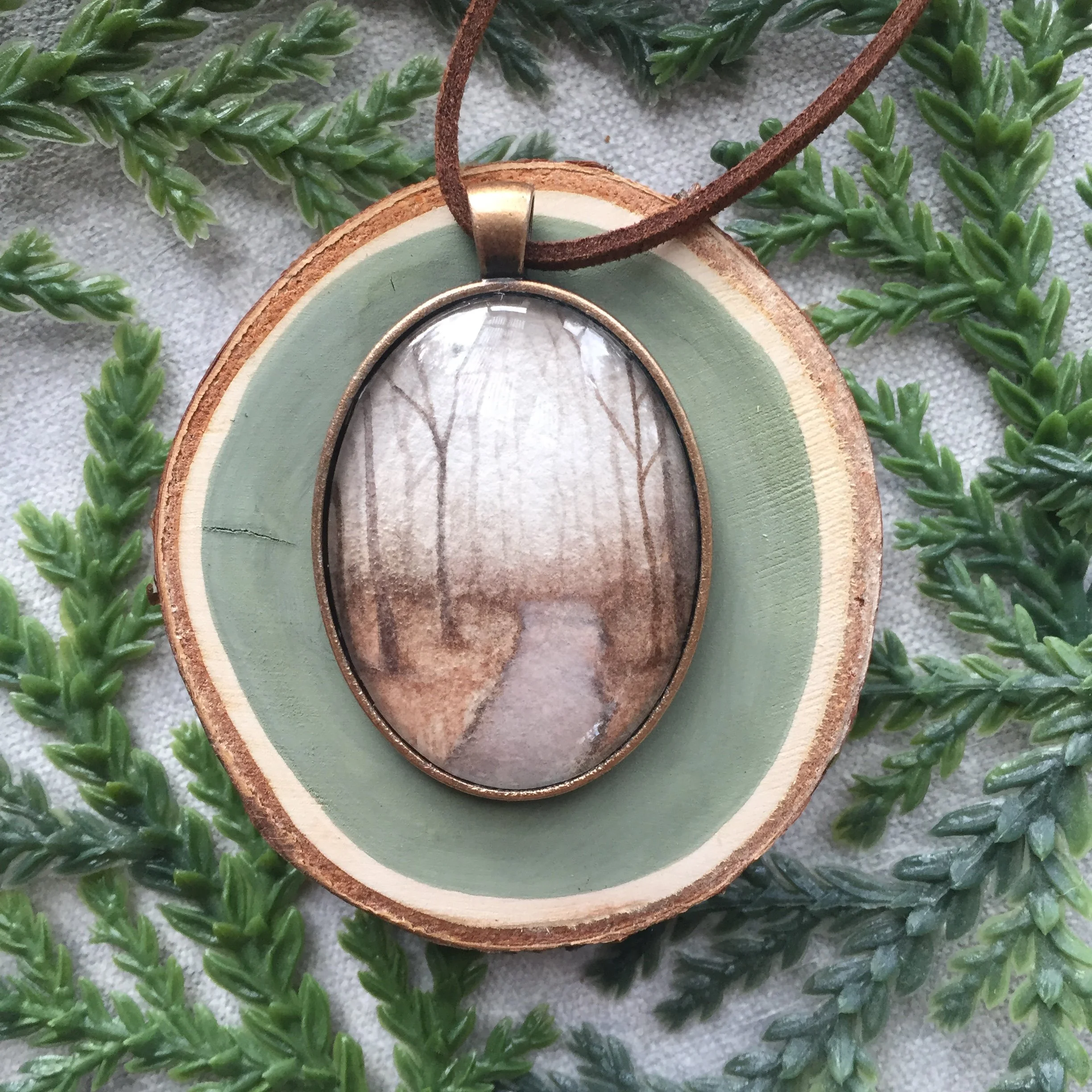 Original Artwork Pendant- Forest