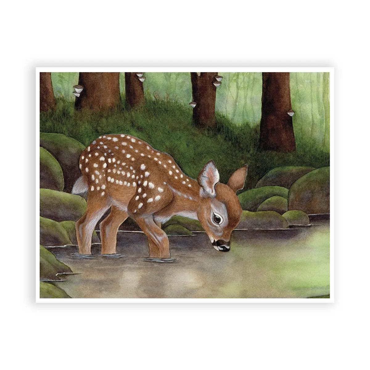 |DEER IN THE MEADOW | PRINT