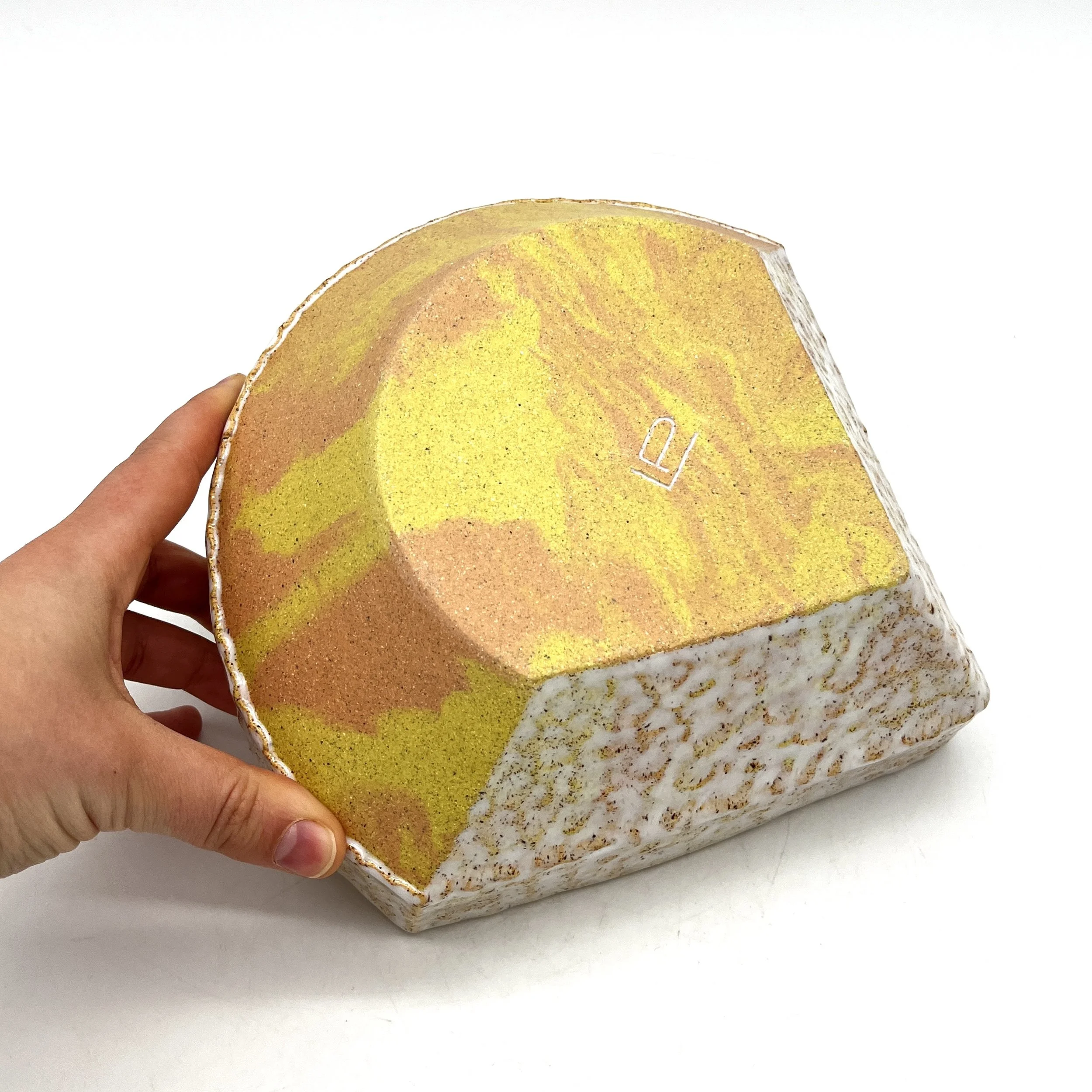 Yellow & Orange Serving Bowl