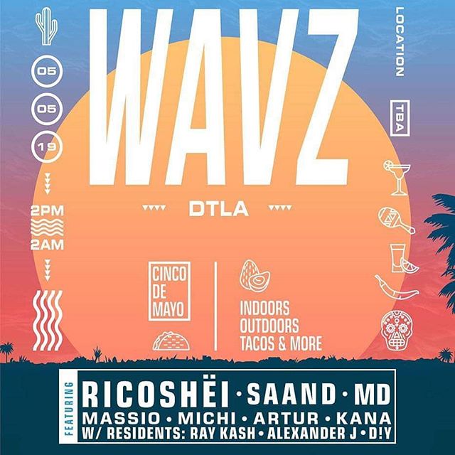 ROLL CALL!💥5 de Mayo and we&rsquo;re in LA! Best place to be - Come dance and drink some mezcal with us @mezcaleltinieblo @saandmusic @wavz_la @edgoldeveryday @massiomusik @michiinthehouse @artur.music @_kanakatana_ @raygasm @alexanderjnyc_ @k.mcmul