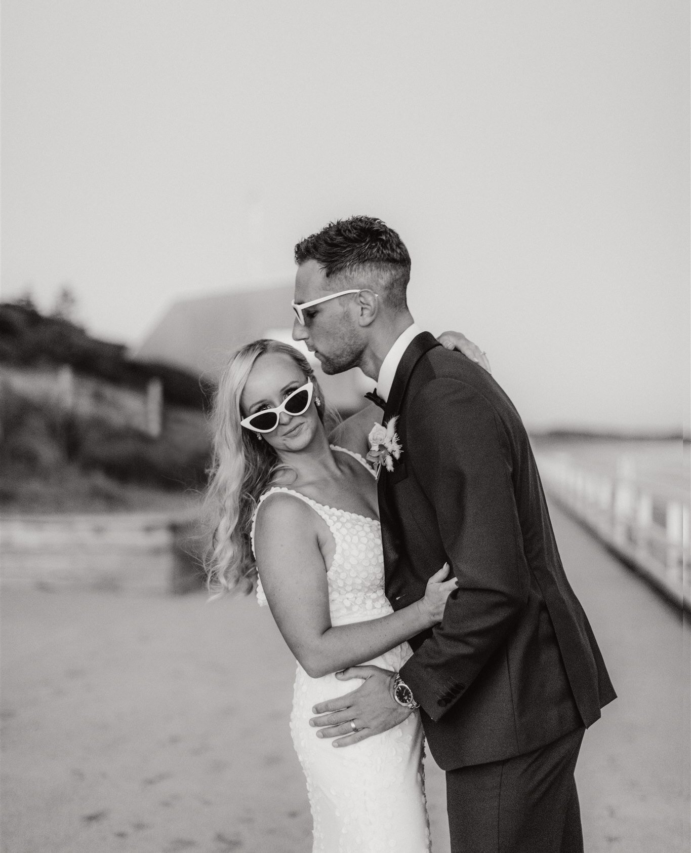 Always attracting the trendiest couples - how cool do C &amp; S look in their shades! 🤍🔥⁠
⁠
Photographer: @stephwallis_photography