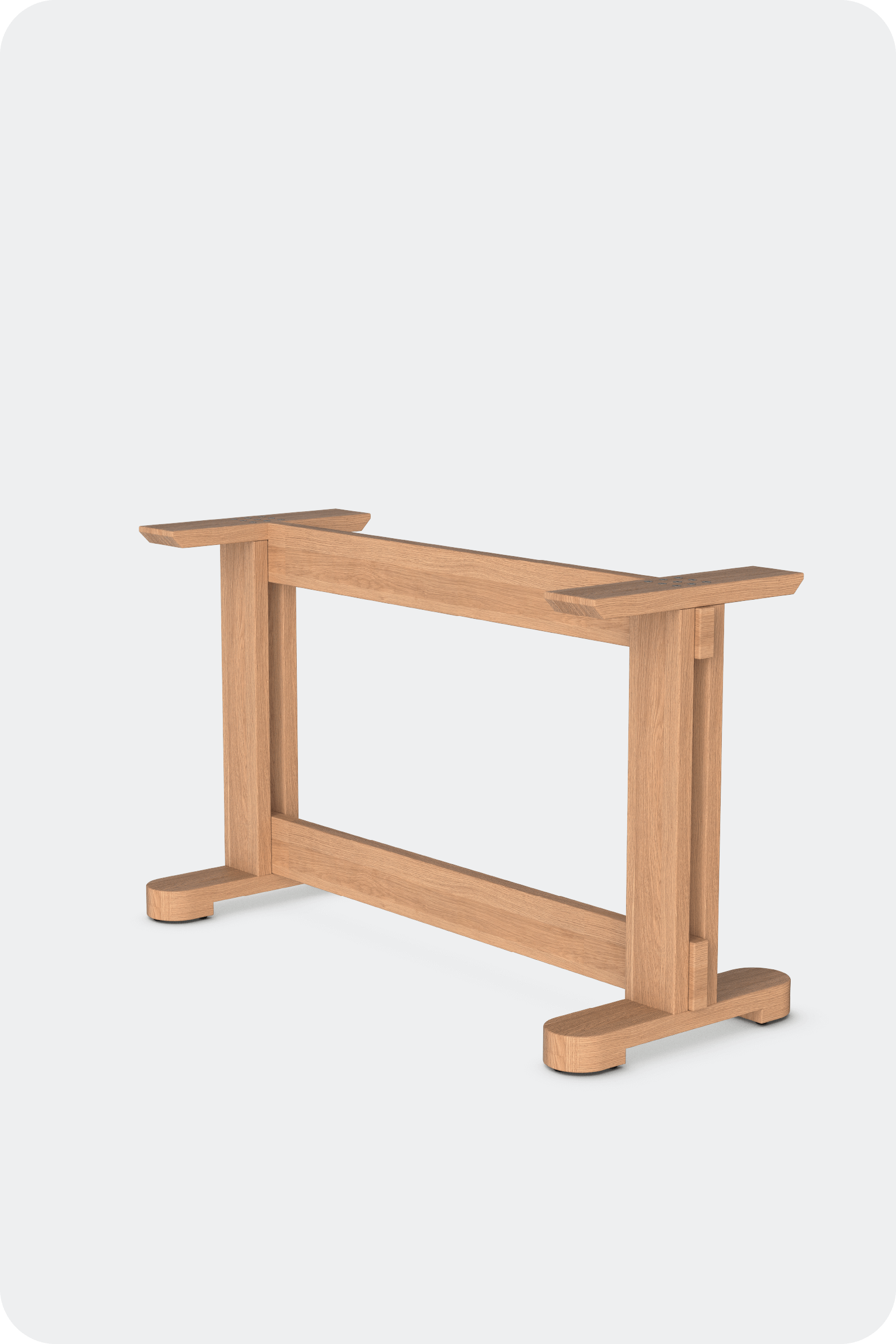 Carriage Timber Base [Light] - Round Foot