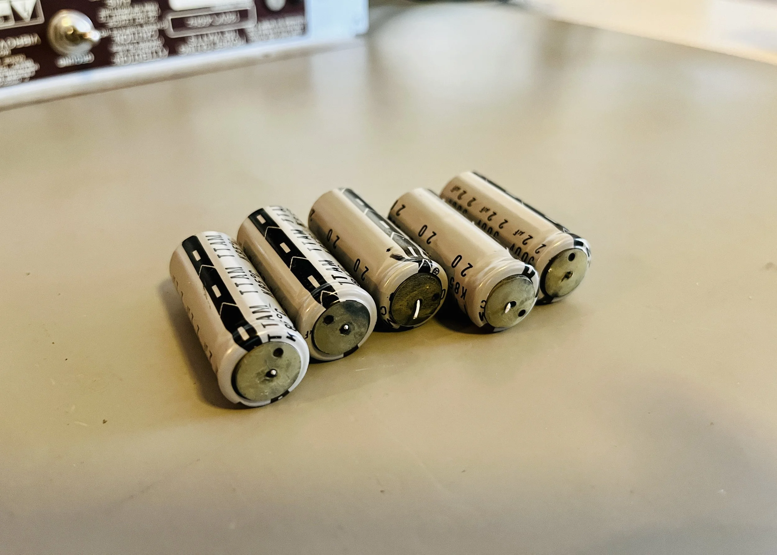 Old Bulging Filter Caps