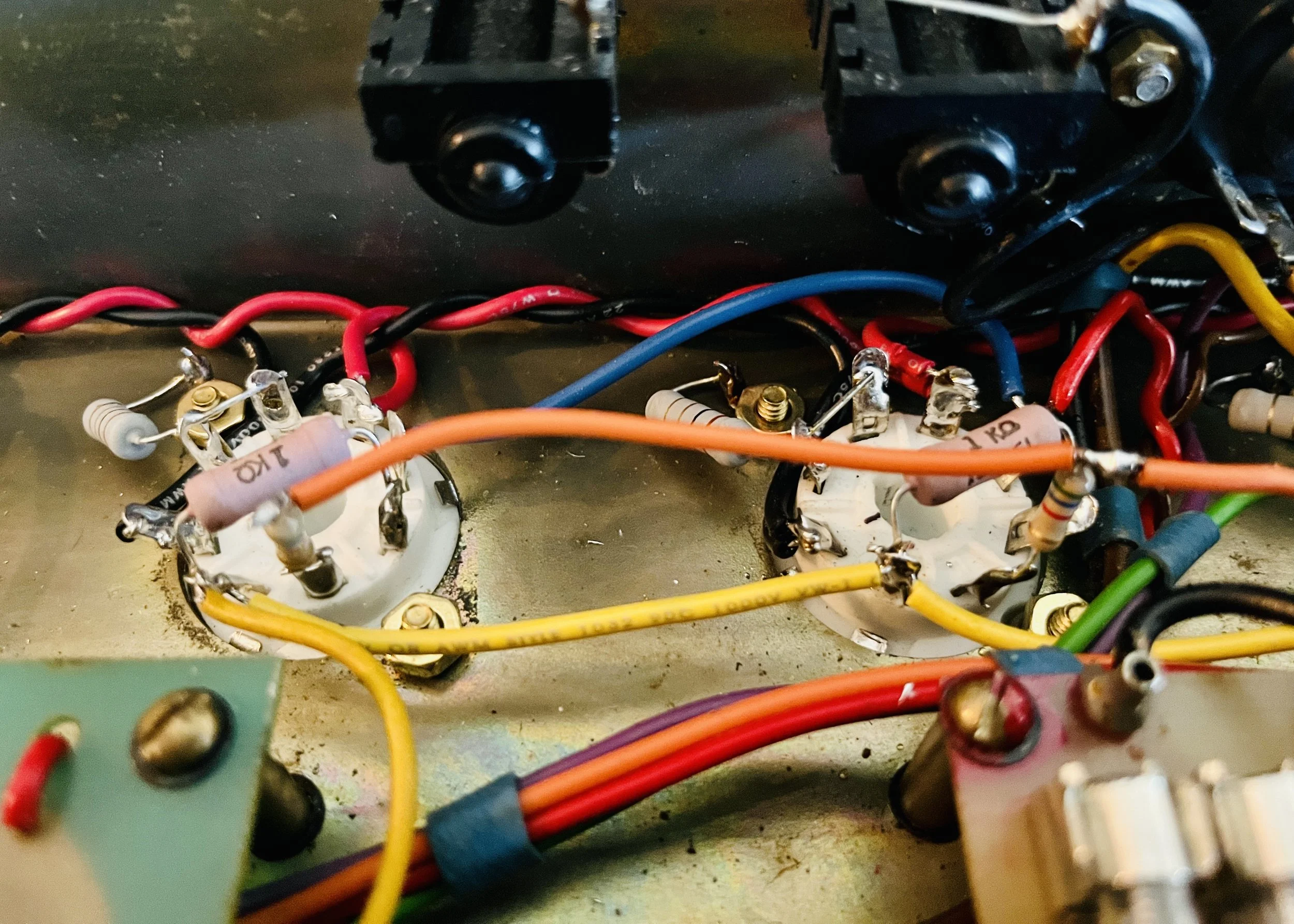 New Heater Wiring - Closeup