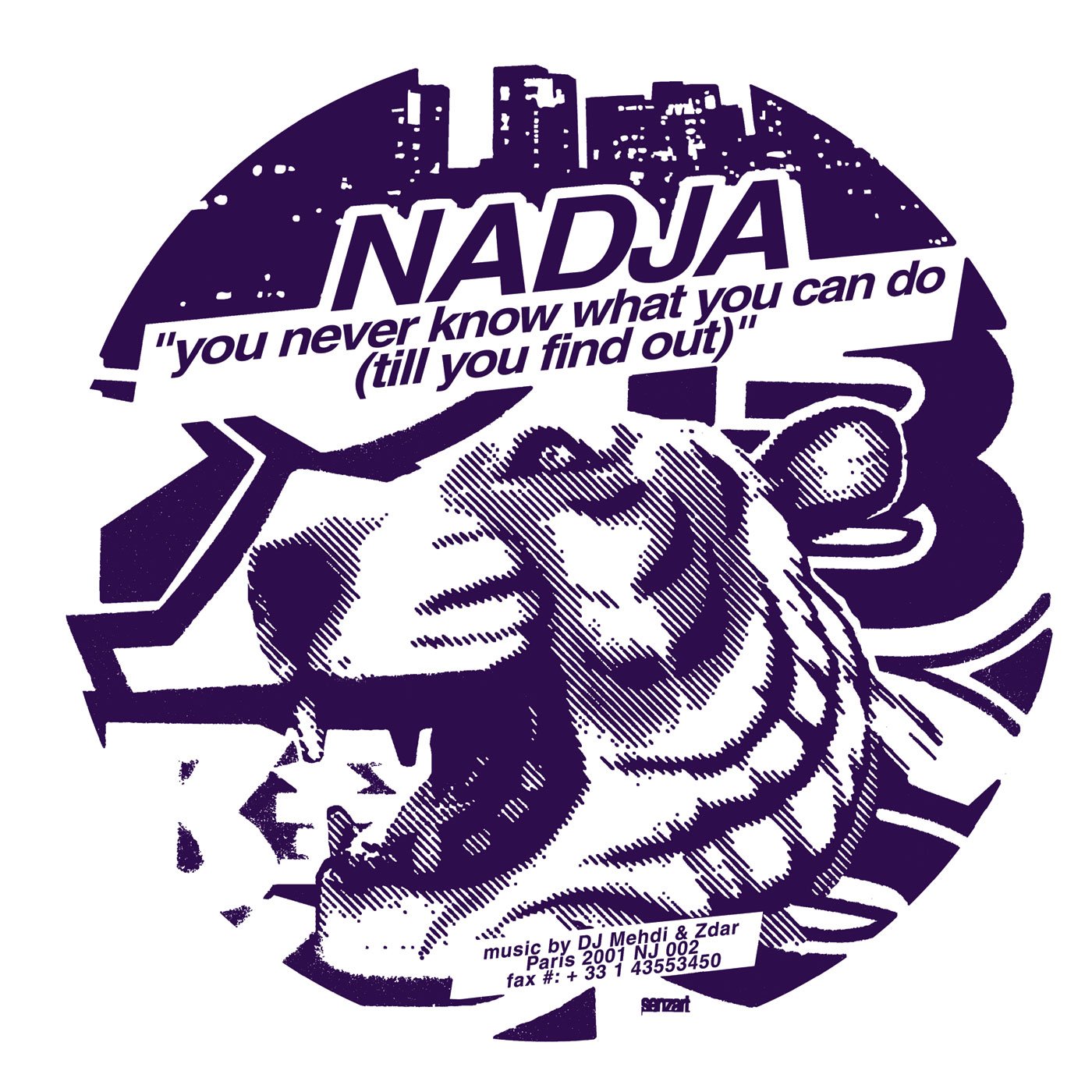 DJ Mehdi & Zdar - NADJA #002. Center label 2001.