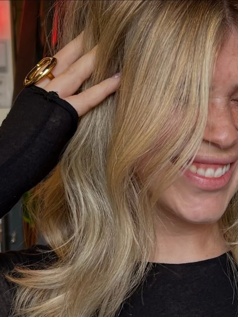 &lsquo;tis the season of blonding 🧈 | stylist @cheynamackenzie 

it&rsquo;s officially blonding season, get your appointmenets BOOKED (and don&rsquo;t forget about baseball parking! DM us if you have any questions!)