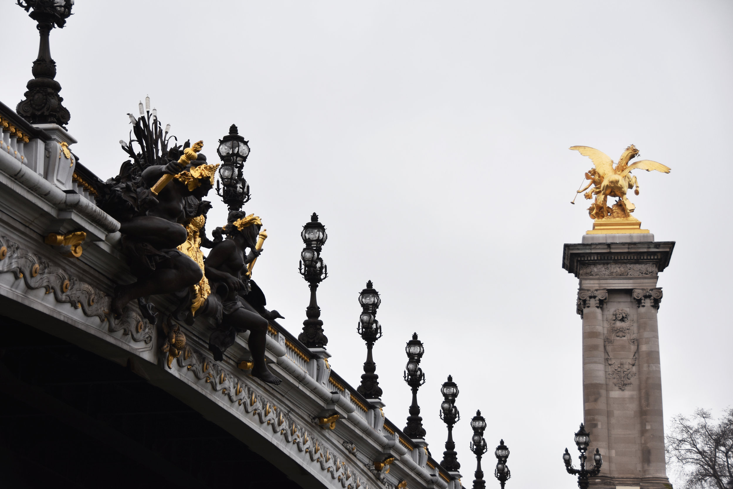  View of Champs-Élysées bridge from River of Seine in Paris (December 30, 2018) 