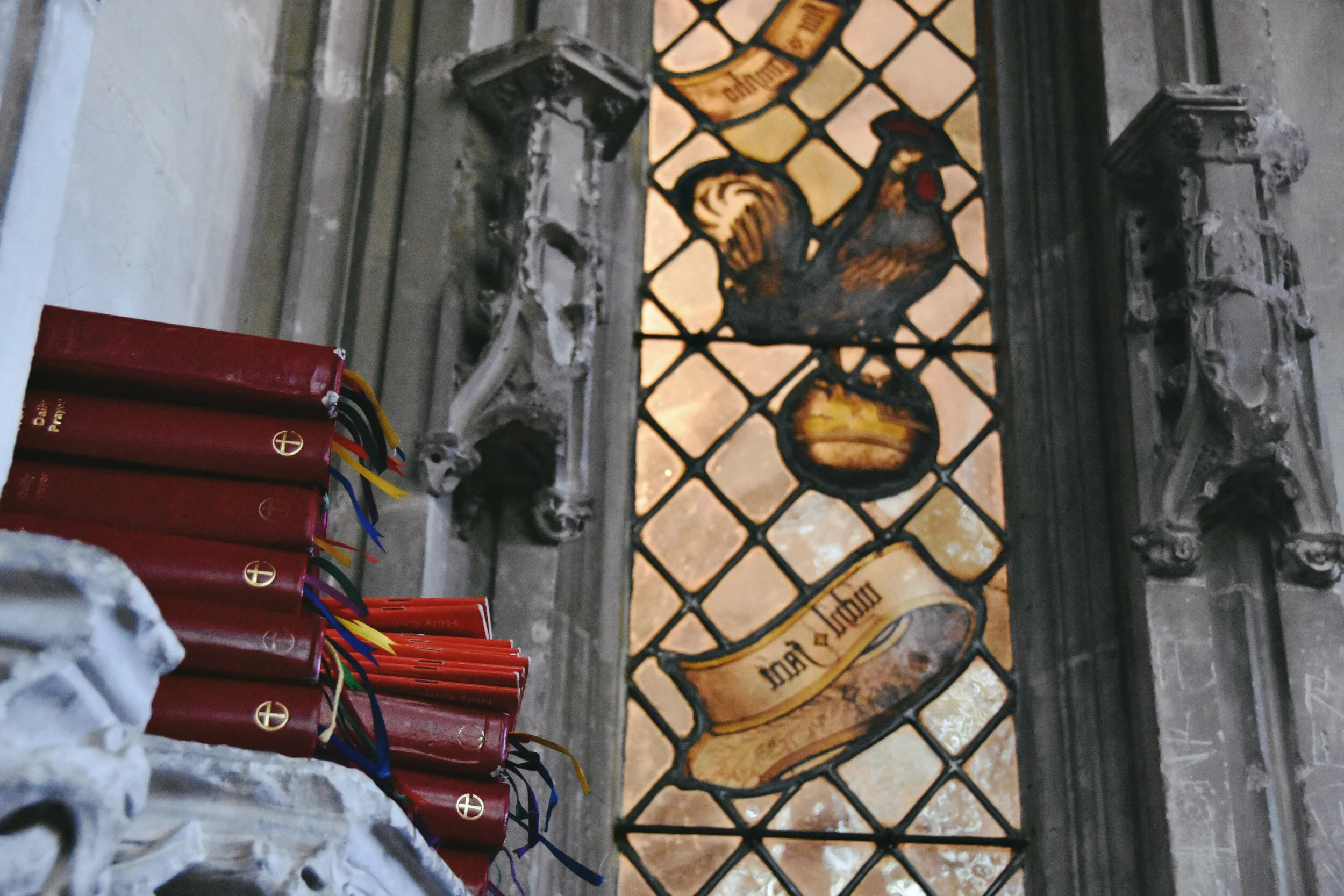  Prayer books at Ely Cathedral in Ely, Cambridgeshire, England (February 1, 2020) 