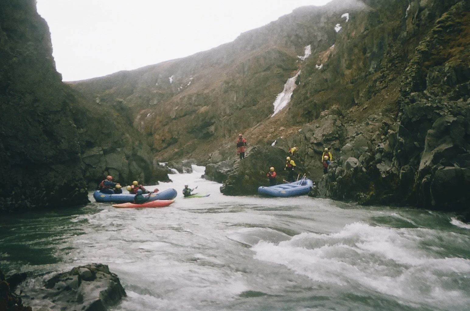  Viking Rafting - water rafting, grade IV+. East Glacial River, Hafgrímsstaðir. Shot on disposable camera. May 5, 2023 