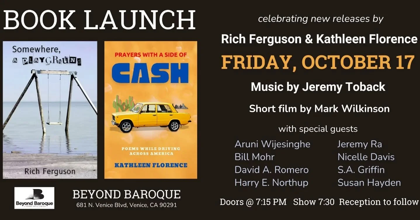 Next Friday (10/17/25), I'll be at @bblitarts celebrating the book launch of two amazing people and their works, @fergiebeat and @kathleenflorencepoet !! I personally can't wait!