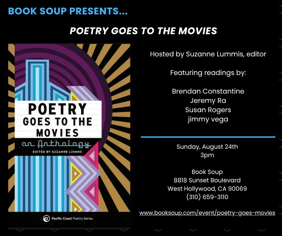 Hope to see you this Sunday (8/24/25) at 3 pm at @booksoup - I'll be reading with some amazing poets from this marvelous anthology put together by none other than Suzanne Lummis!!