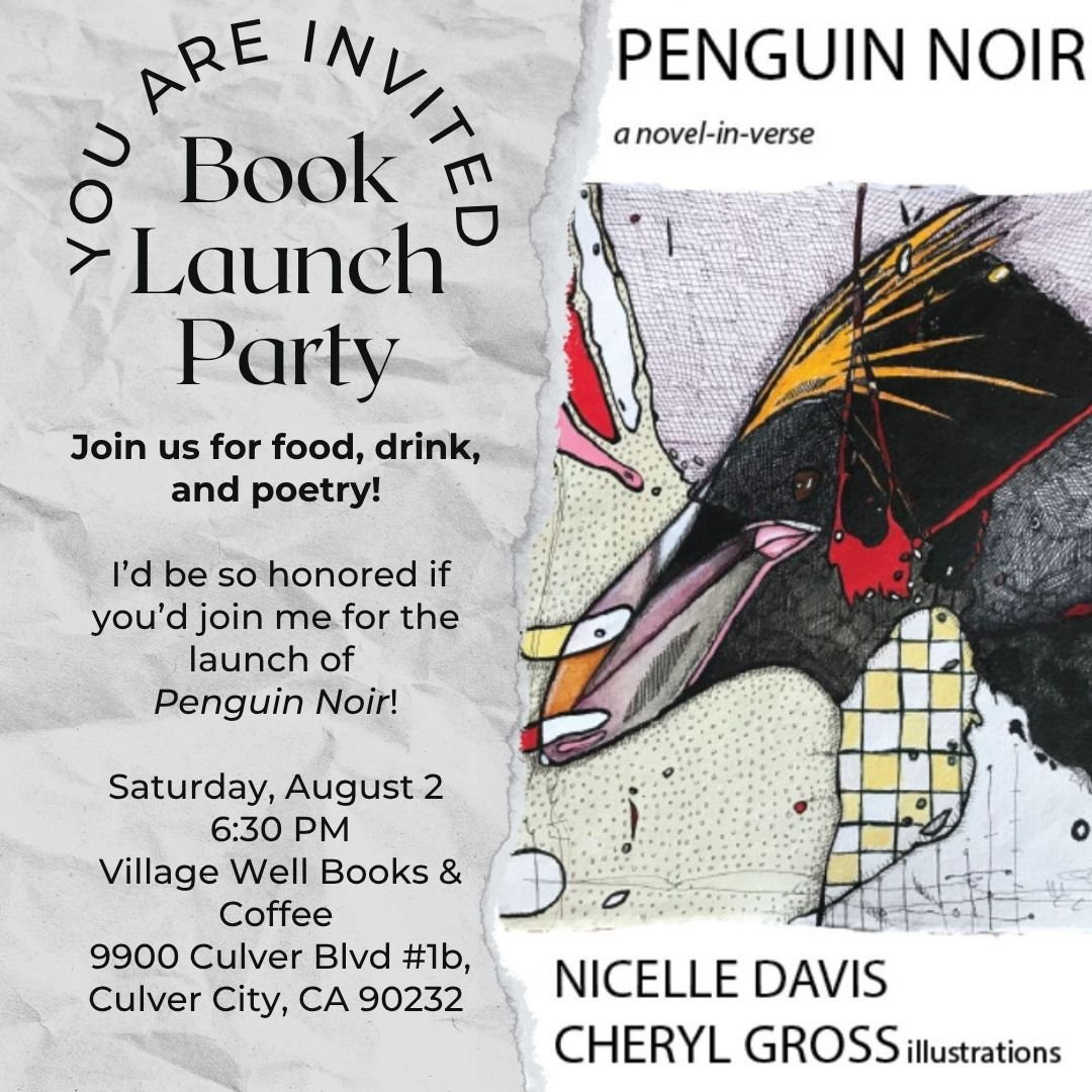 Please join us for the launch of this marvel of a new book by @nicelle_davis at the @villagewellcc a week from now!!