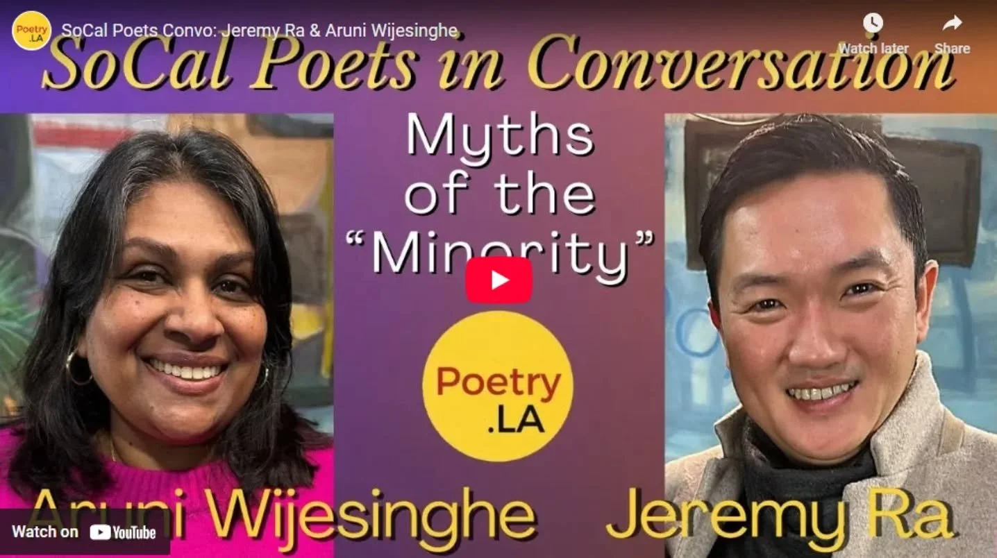 The video of @aruniwrites and my conversation is up on Poetry.la! We talk about our collaborative chapbook, God is a river running down my palm. What I love about this is that we really talk like this for hours on end, and it brings back sweet memori
