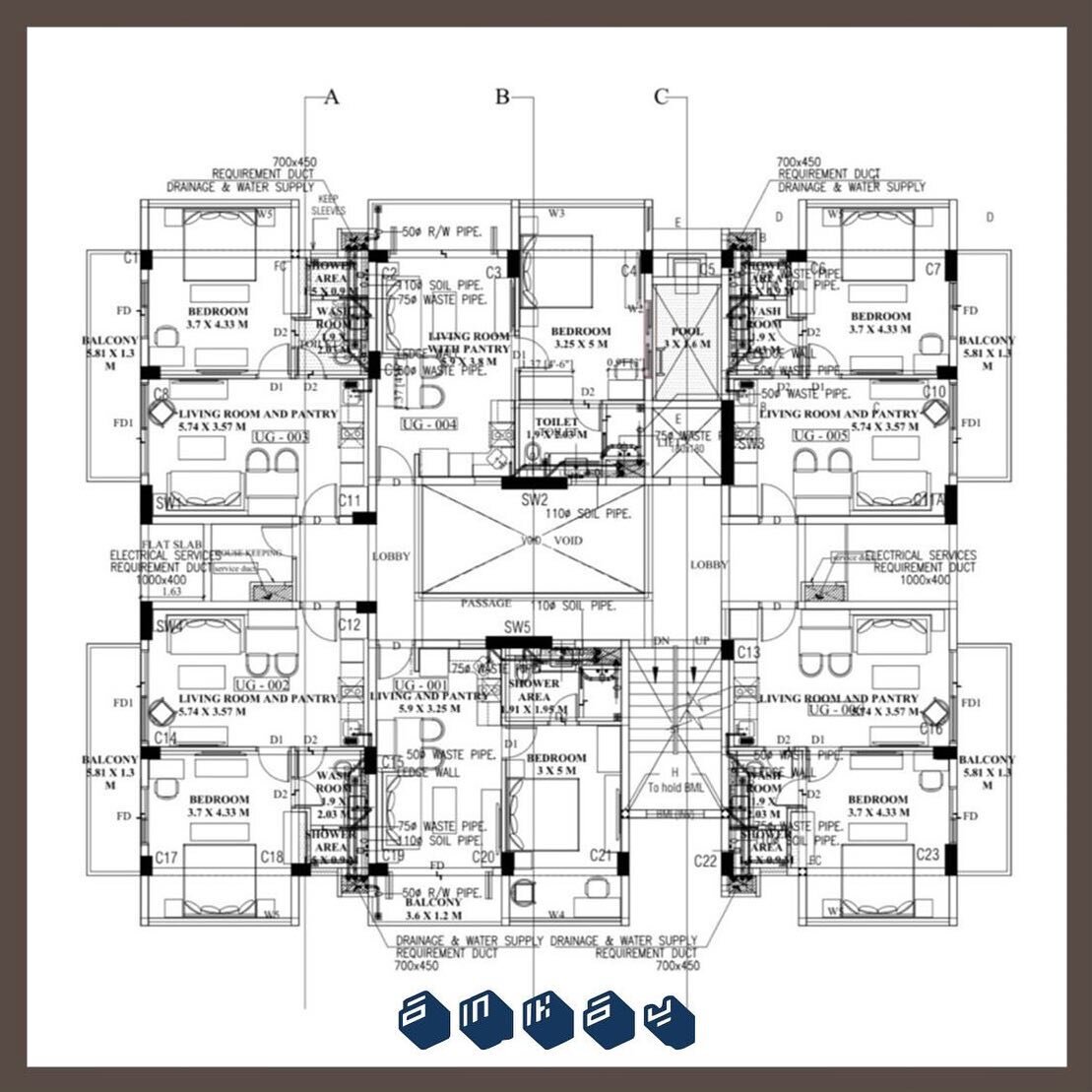 Rooms &amp; Suites // ANKAY_Goa Calangute Hotel Project 2021 // sneak peak into Layers of technical drawings for different floor plates of this on-going 90 Room Property.
.....
#HospitalityDesign #HotelRooms #HotelSuites #HotelsandResorts #technicald