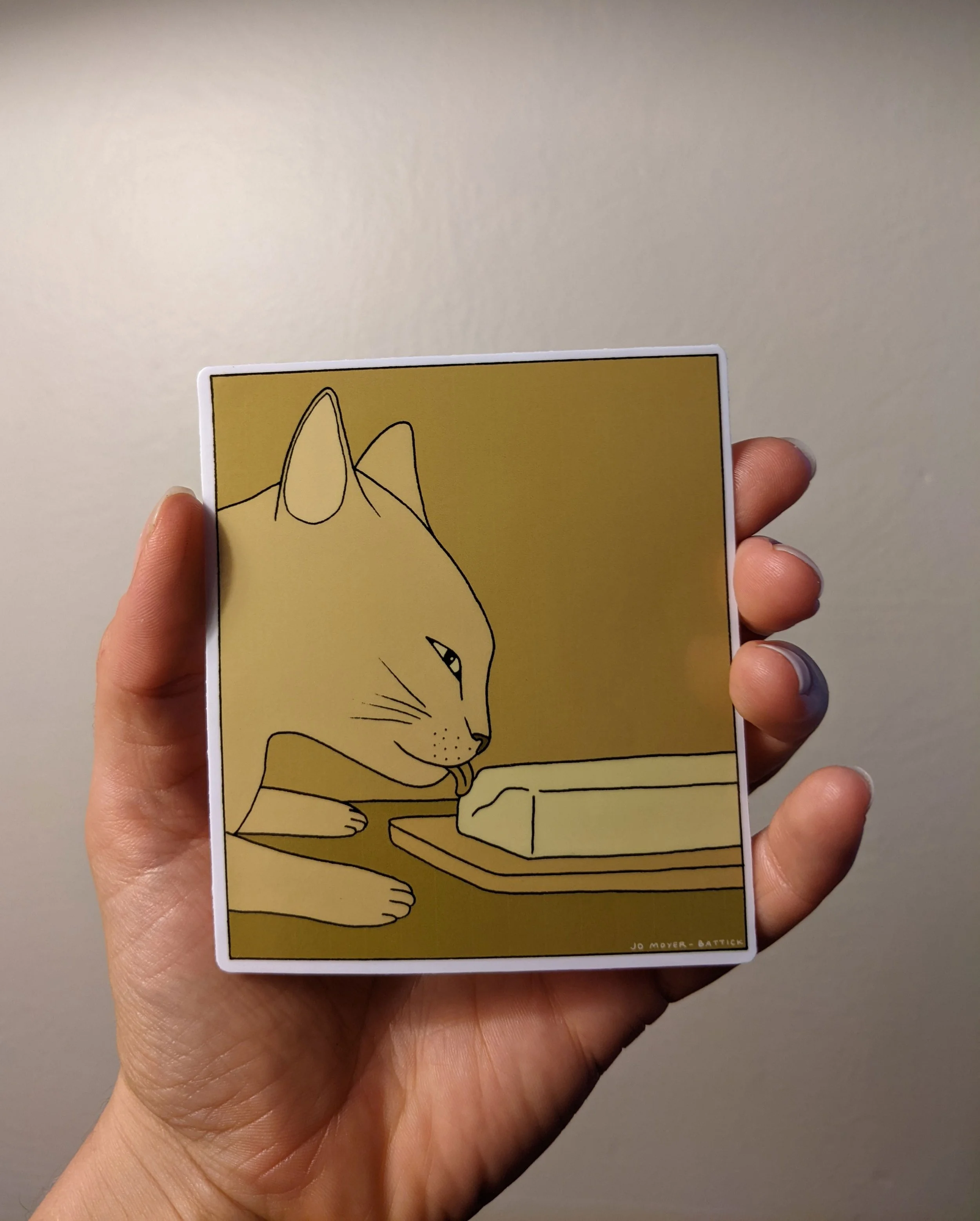 Butter Cat Sticker