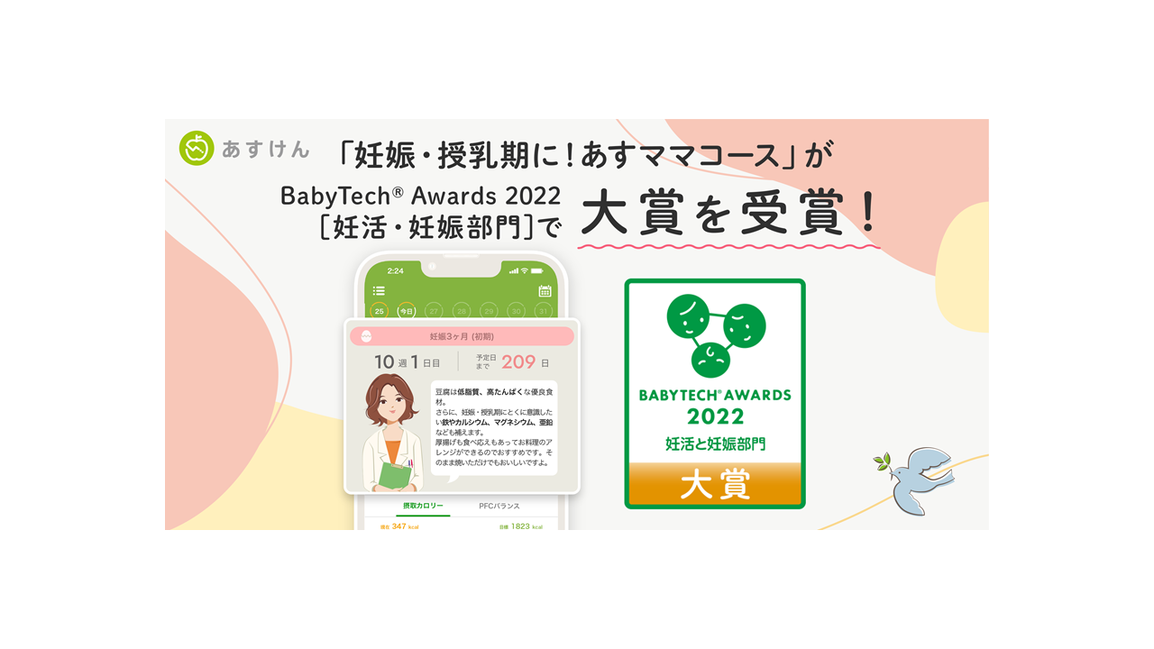 BabyTech® Awards 2022 [妊活と妊娠部門] 大賞を受賞しました