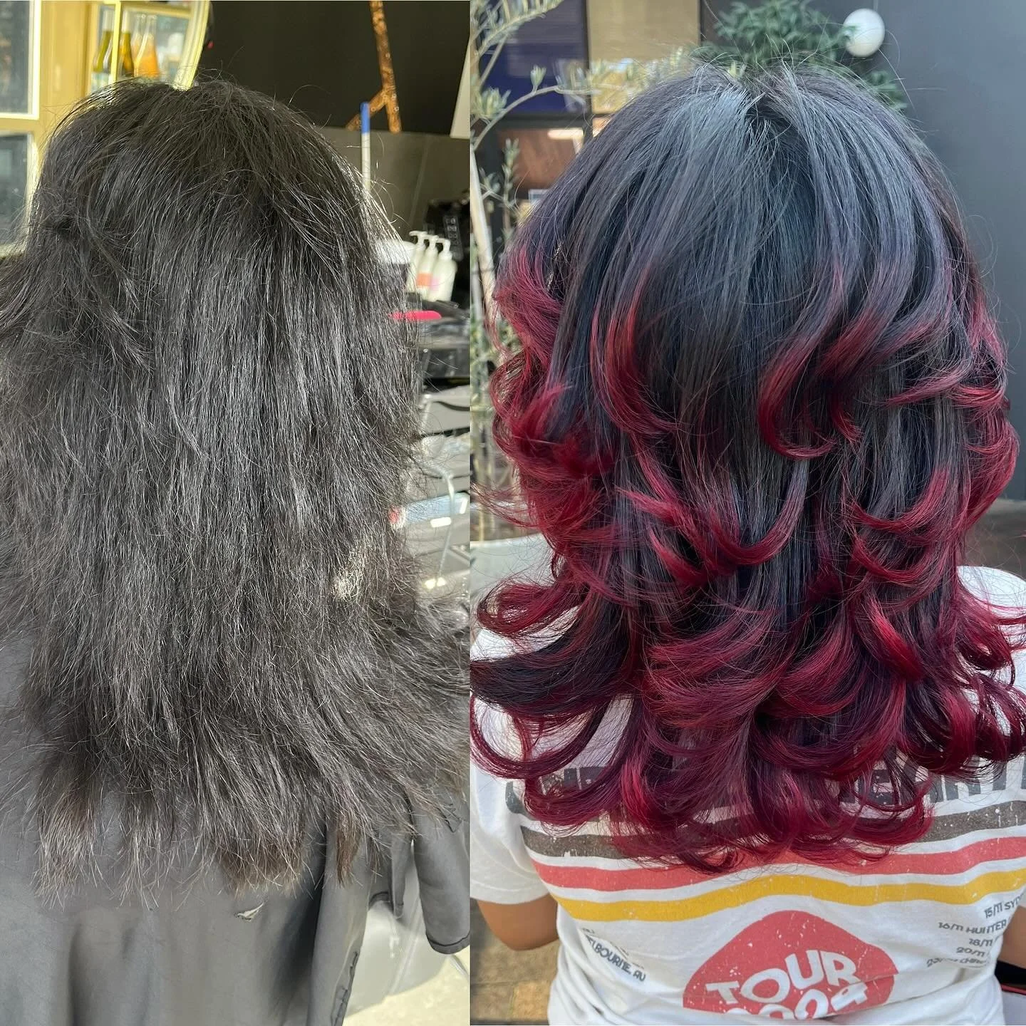 Here&rsquo;s a tip!! Tips are in!! Stunning colour by @sketchyeskimo using @mukhaircare_global @mukhaircare_professional we used hybrid lightener and 20vol rinsed then fire red few drops of fuschia pink #muk #mukhaircare #colourist #colorist #haircol