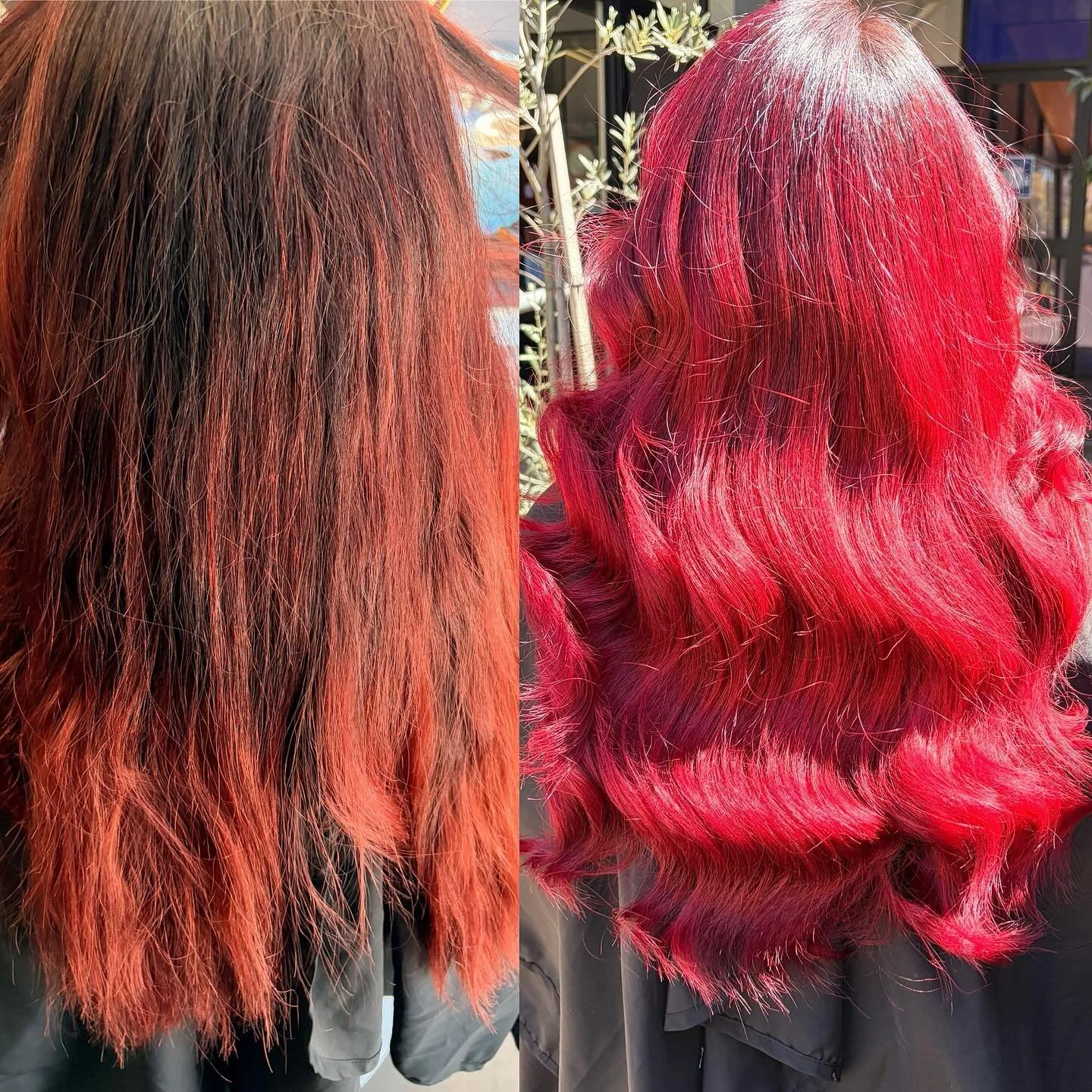 Our client only got her hair done at the last salon 4 weeks ago in the before pic 😮 @polychroma_hair to the rescue using @mukhaircare_professional @mukhaircare_global we used 44.0 and 20vol roots ends hybrid lightener and 20vol rinsed then 1/2 fuchs