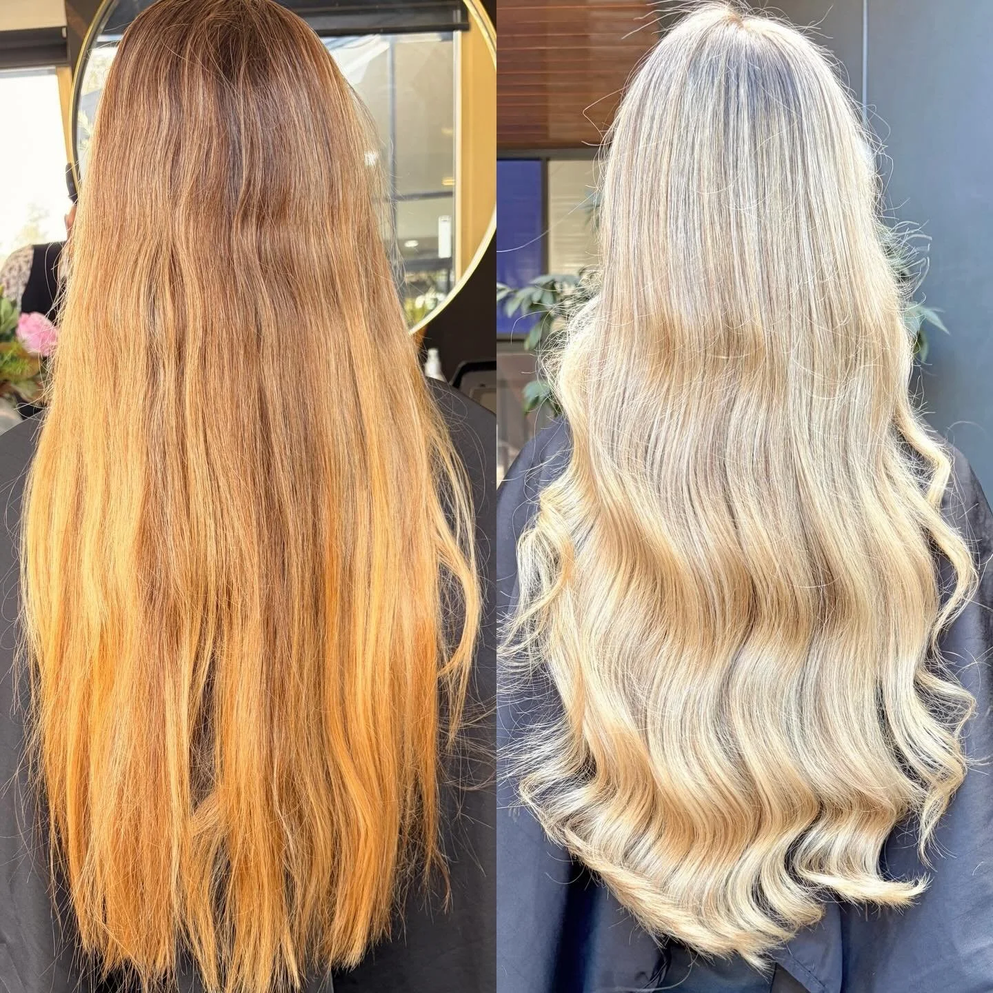 From warm autumn to cool summer this delicious blonde by @leslie_henshaw was done using @mukhaircare_professional @mukhaircare_global we started with mplex and 20vol foils we then rinsed and did 7.01 and hybrid on the roots and a basin balayage with 