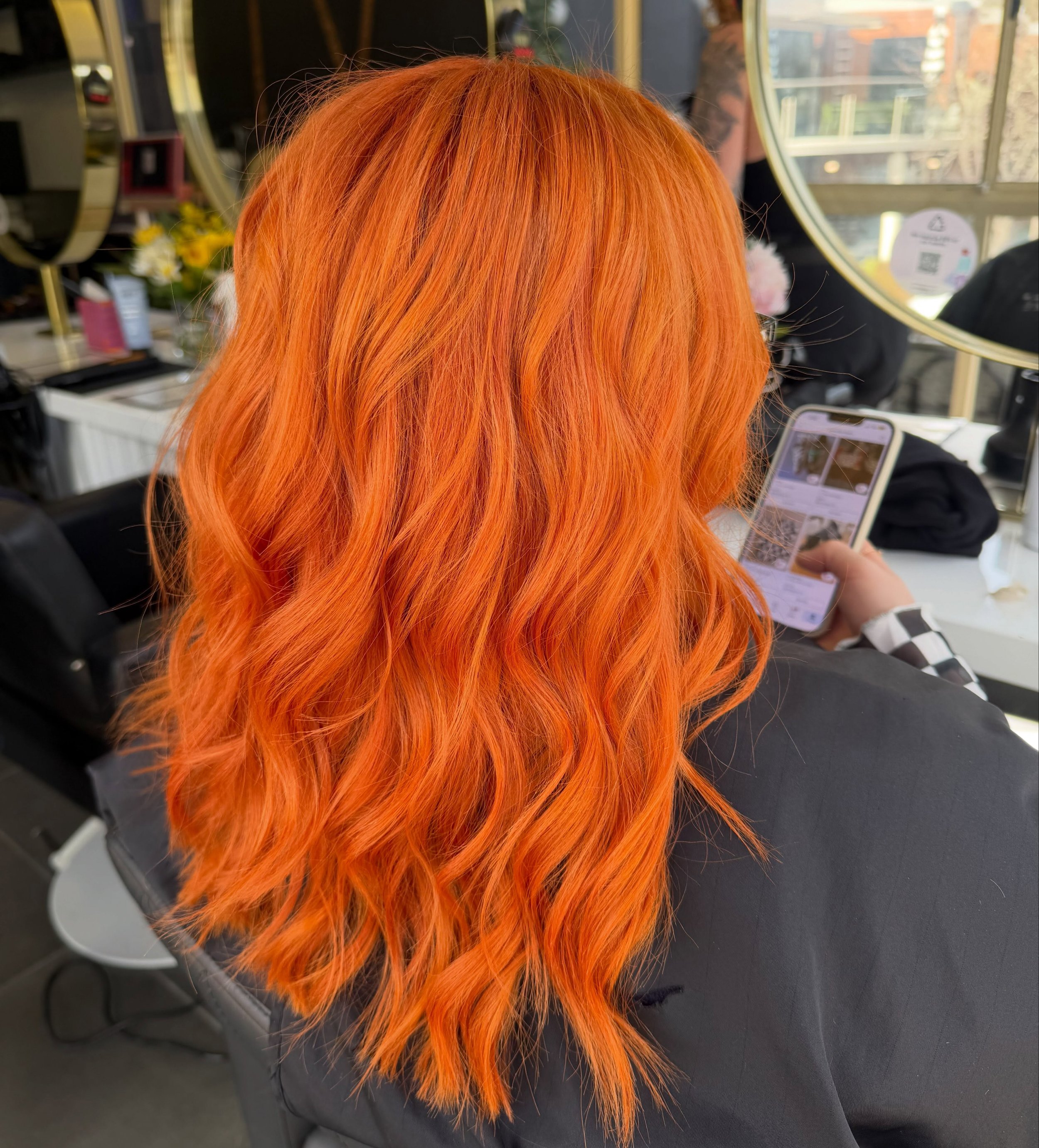 Orange you glad you came to see the wonderful @hairbytavia___ to get your hair done 🍊🍊🍊 #vividsspecialist #colourspecialist #canberrasbestsalon #canberrasbesthairdresser