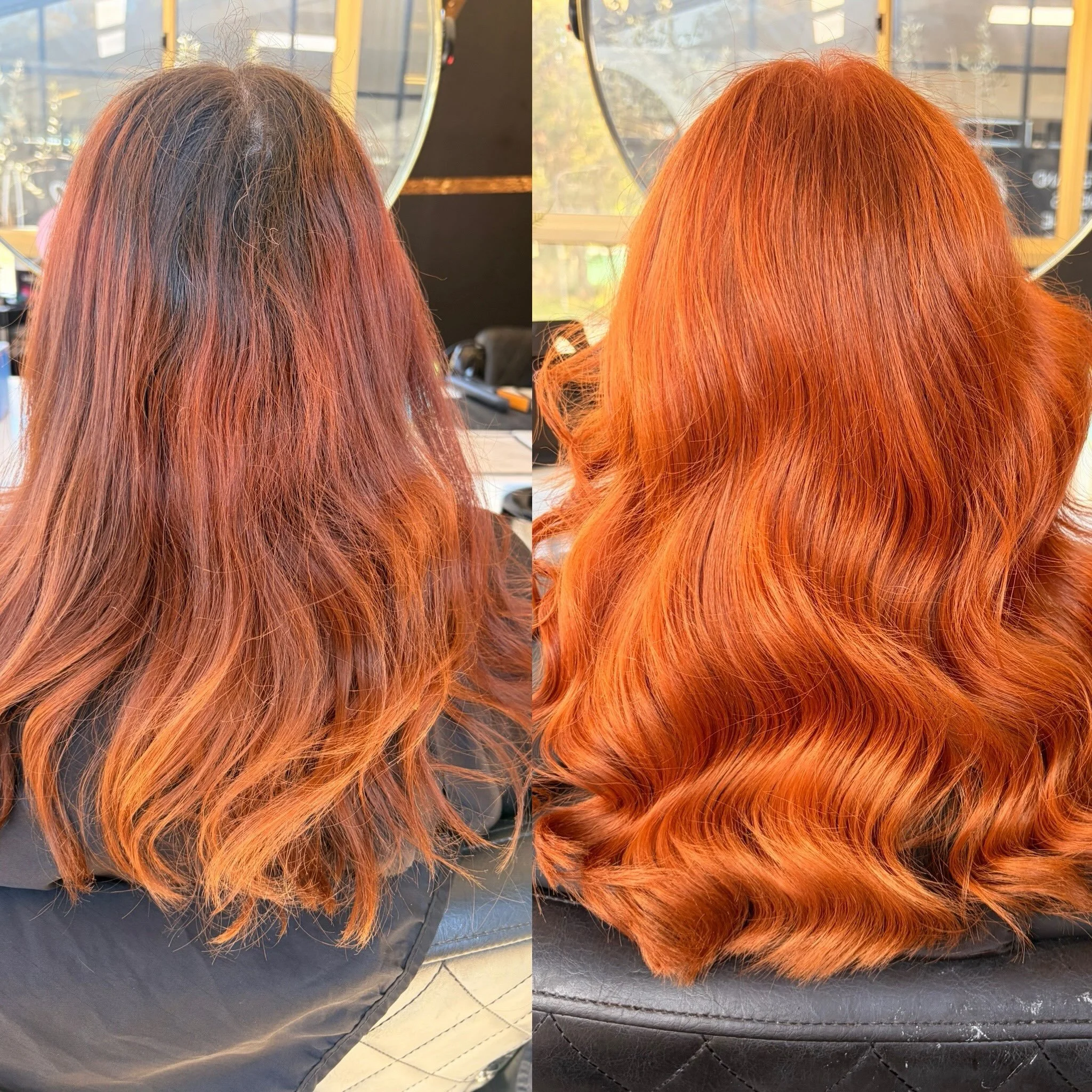 Stunning transforming by @clair.polychromahair using @pravana @evolvehairconcepts @pravana.australia we used power lightener and 10 vol to shift old colour then for the roots: 30g 000 10g 7.40 10g 7.4 +30vol
Mids-ends half 8.43 half 7.40 20vol #canbe