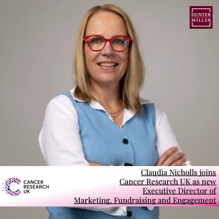 Claudia Nicholls joins Cancer Research UK as new Executive Director of Marketing, Fundraising and Engagement