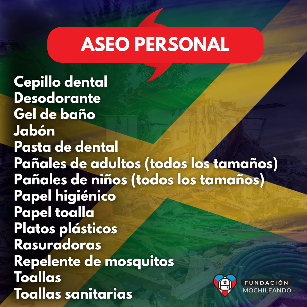 Actualización de ayuda a Jamaica por la Fundación Mochileando 🇯🇲 Cganizaciones que nos han compartido una lista de equipos y medicamentos prioritarios. Queremos coordinar todos los esfuerzos de  (2).png