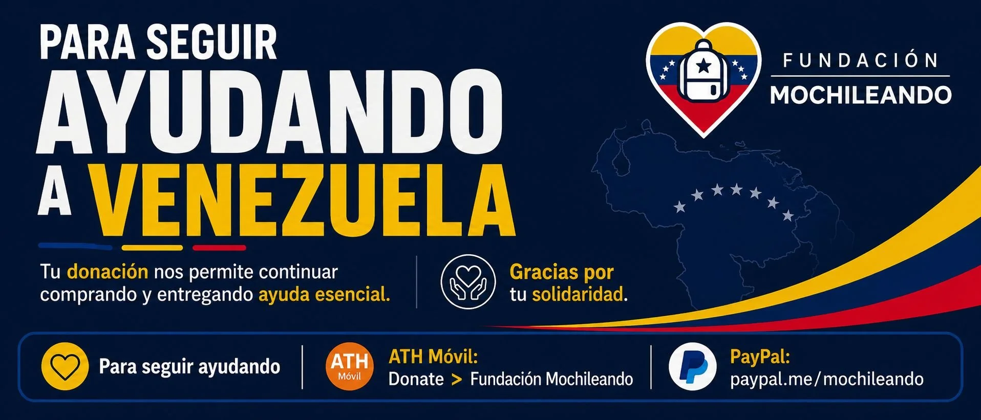 Fundación Mochileando inicia envío de ayuda humanitaria para afectados por los terremotos en Venezuela