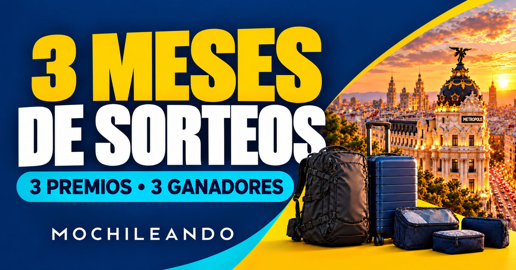 Mochileando lanza 3 meses de sorteos para sus miembros  