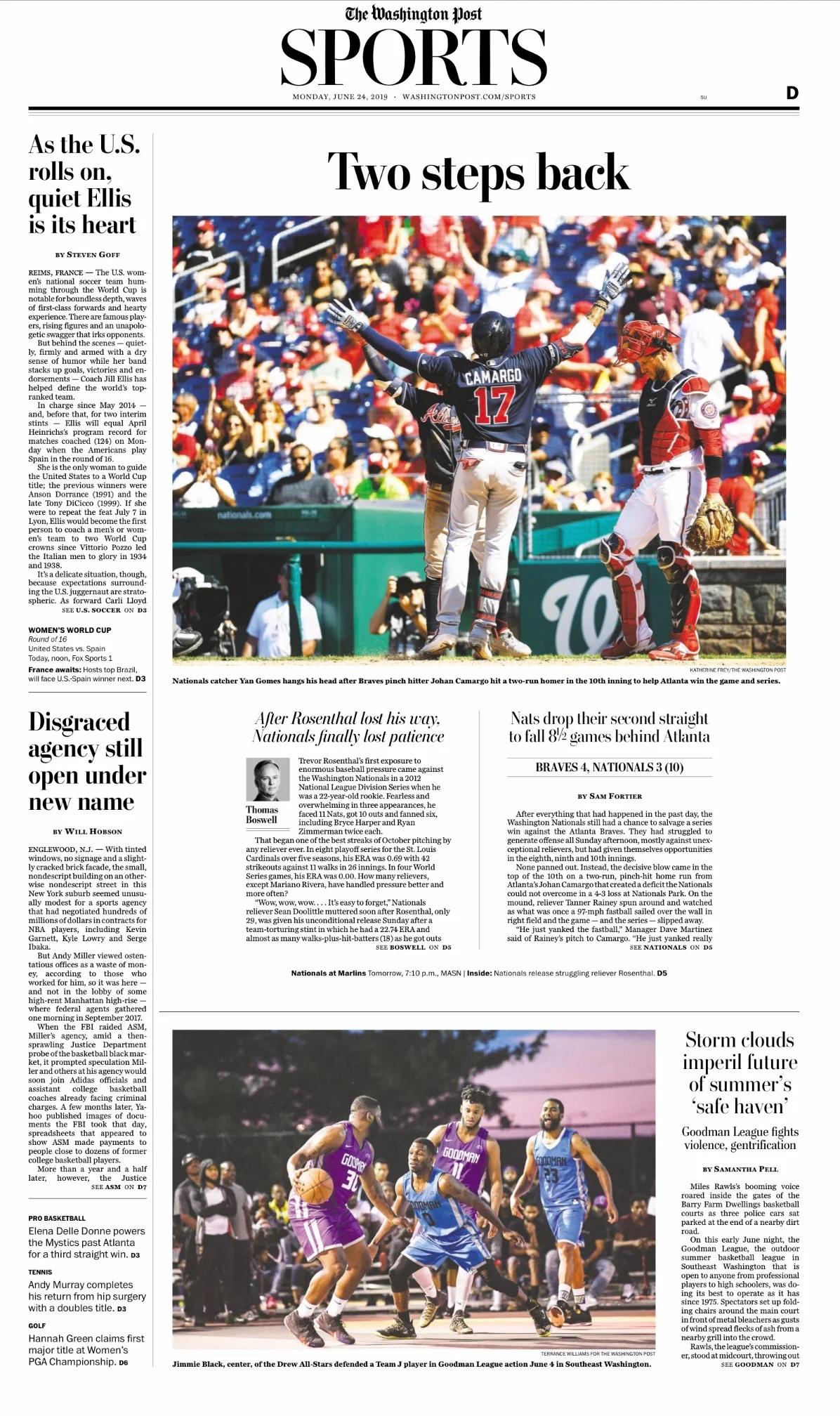 The Washington Post published on 06.24.2019 Article: Storm clouds imperil future of summer's 'safe haven'