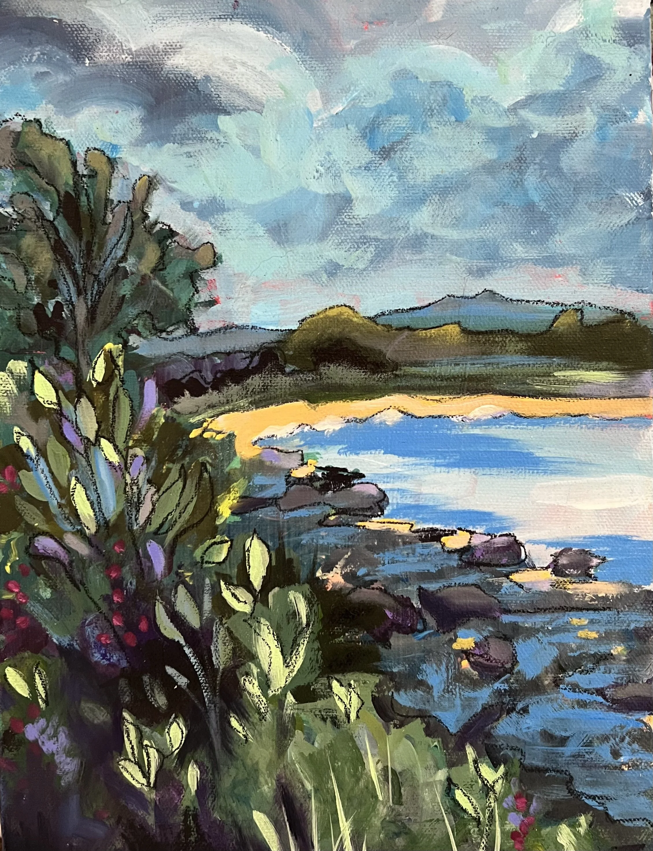 "Long Beach" (9"W x 12"H)