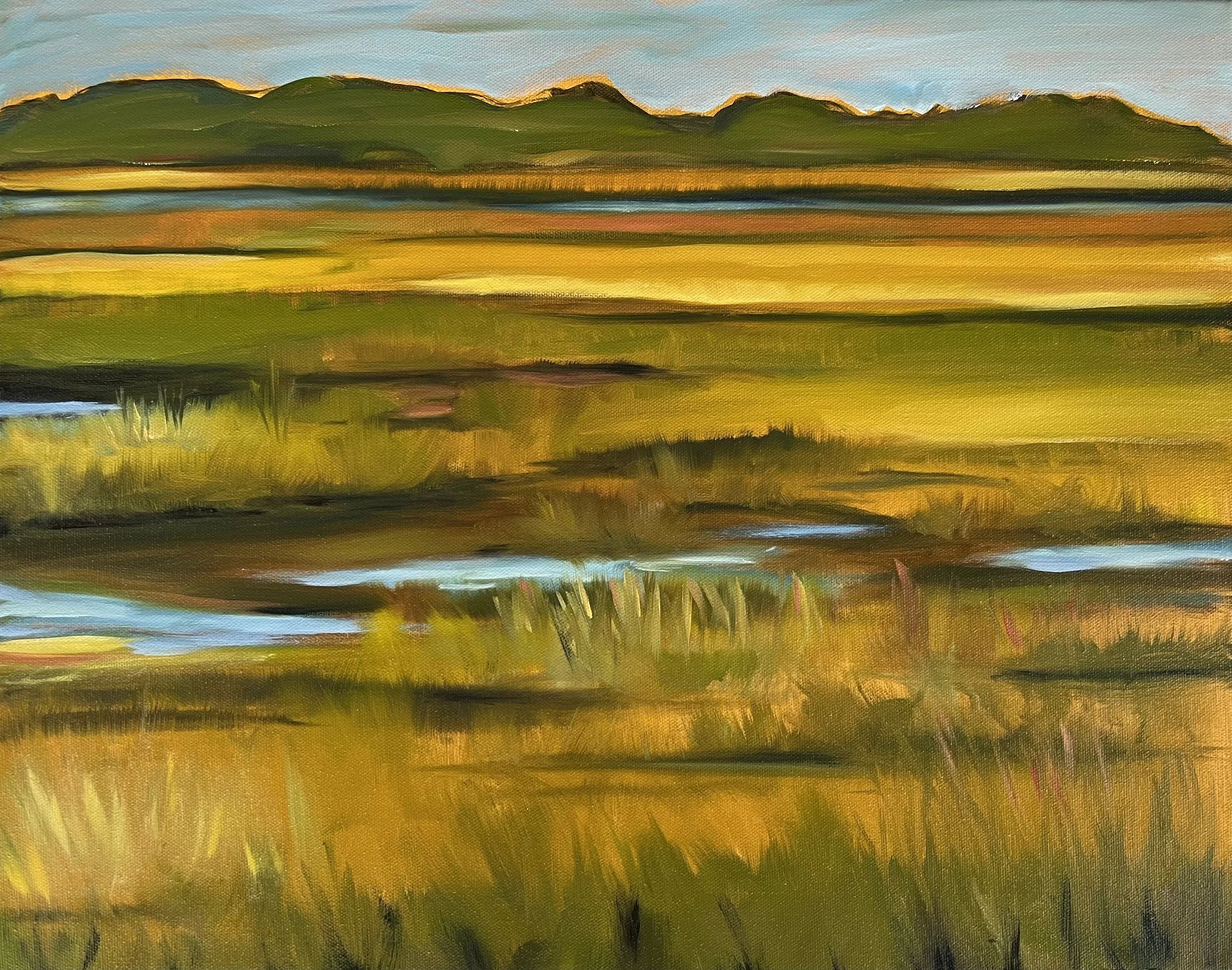 "The Marsh" (20"W x 16"H) Oil on Canvas