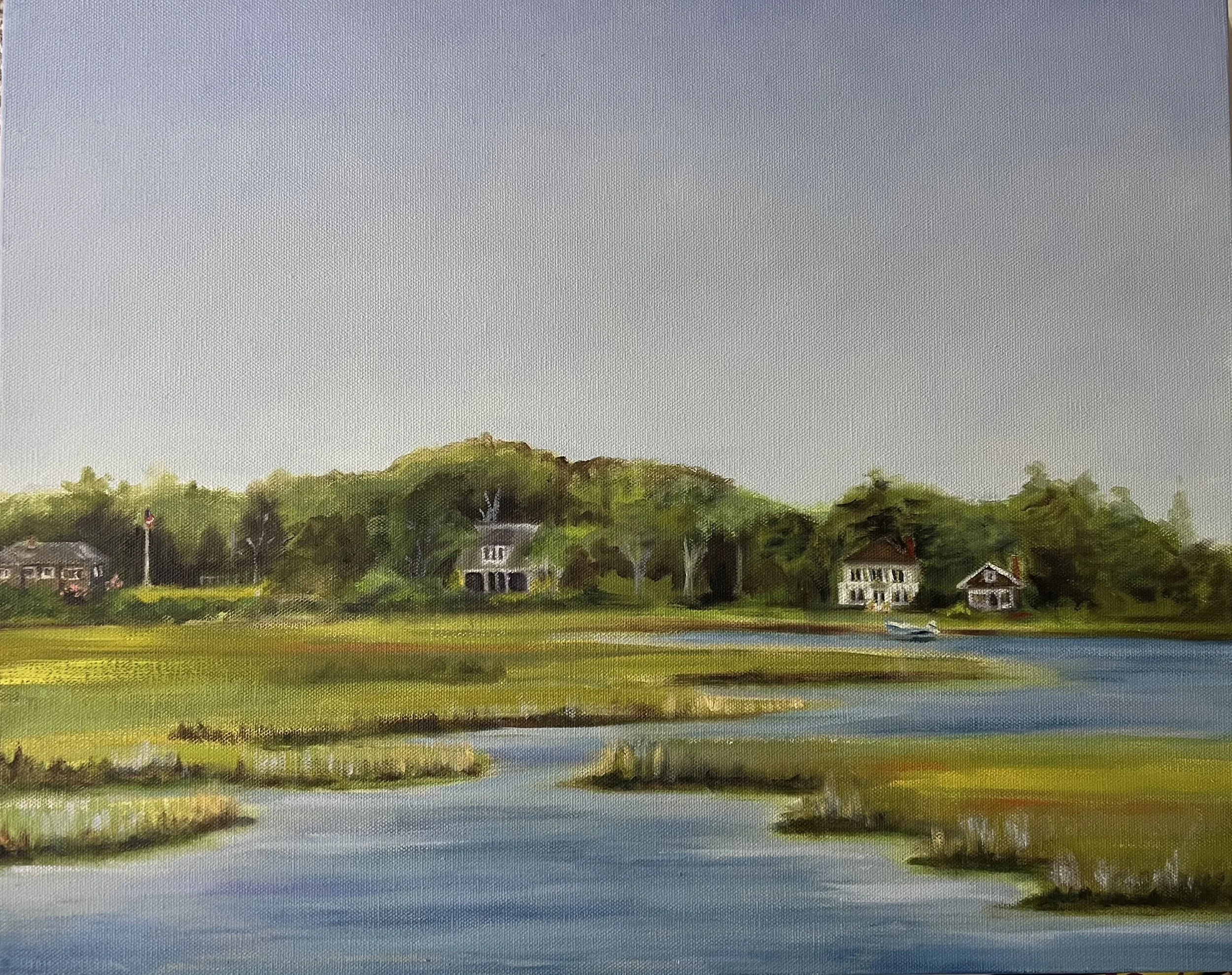 "Friday at the Point" (20"W x 16"H) Oil on Canvas